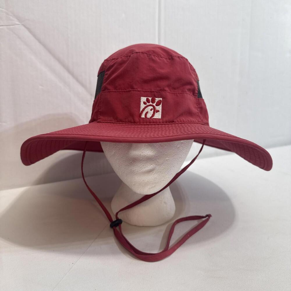 Chick Fil A Bucket‎ Hat Team Member Red Sun Boonie One Size OOBE Beach